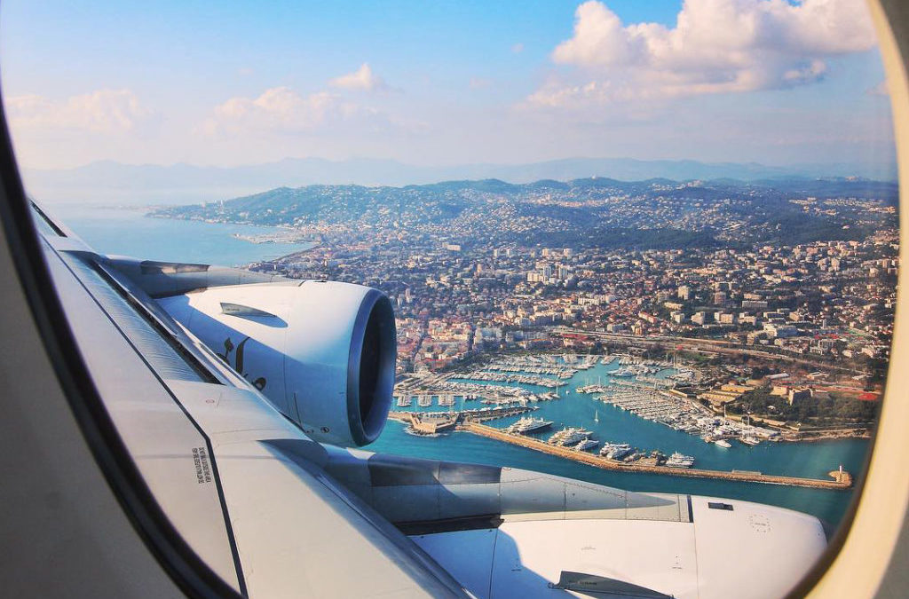 niceairportaerial france plane window travel tips airports nice